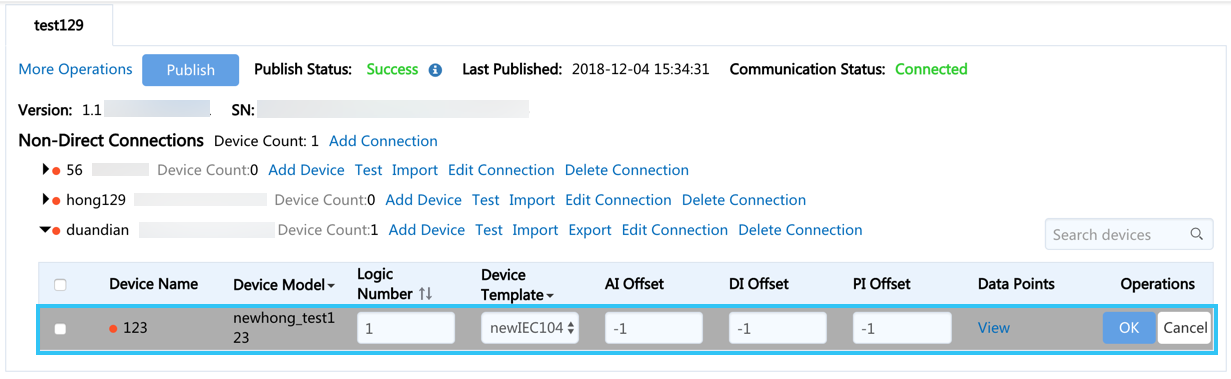 Figure: Configure Logical Addresses and Offsets on a Device-by-Device Basis